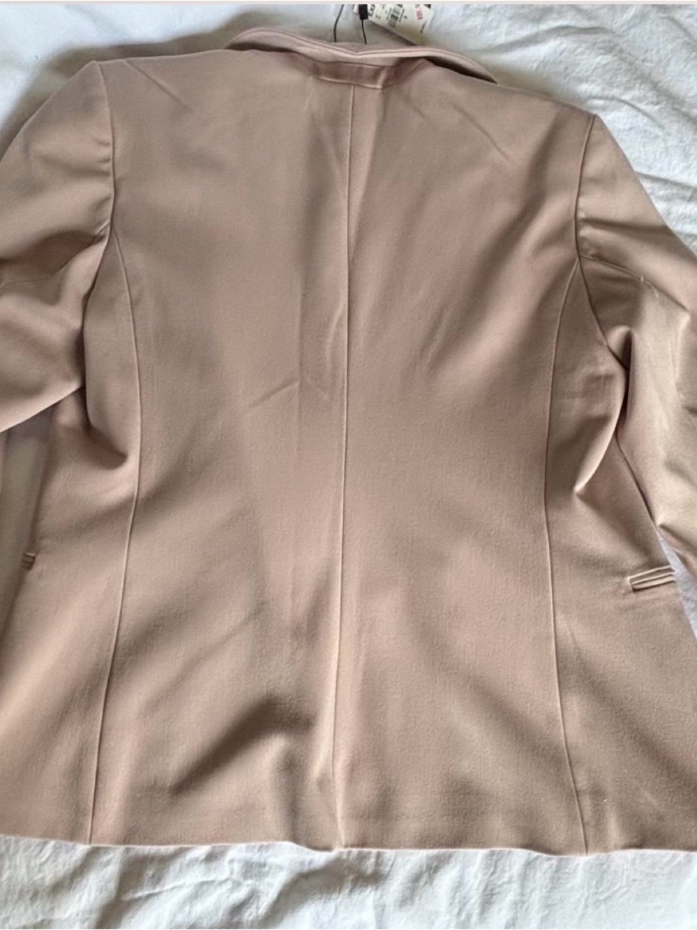 Express Blush Pink Tailored Single-Button Blazer - Picture 2 of 7